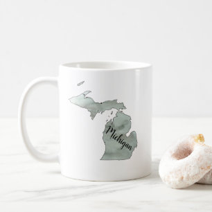 Taza De Café Michigan State Ilustracion Mug