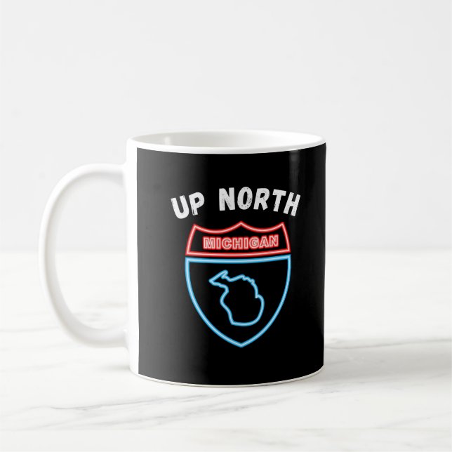 Taza De Café Michigan Up North Mug (Izquierda)