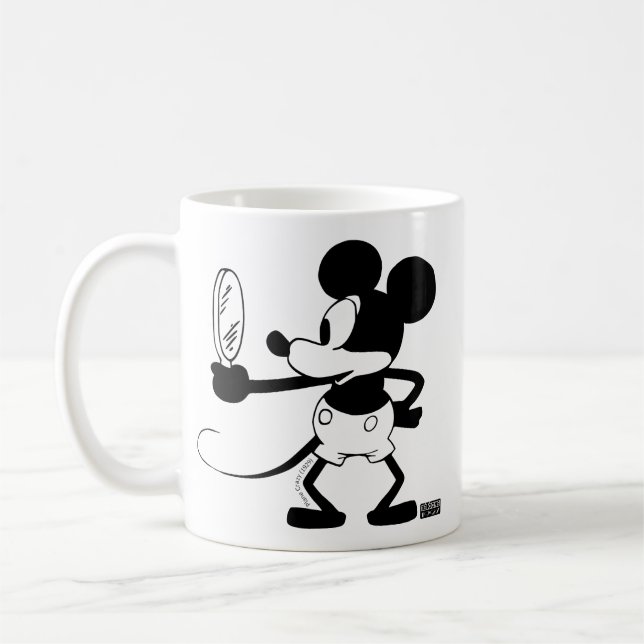 Taza De Café Mickey - Looking in the Mirror (Plane Crazy, 1929) (Izquierda)