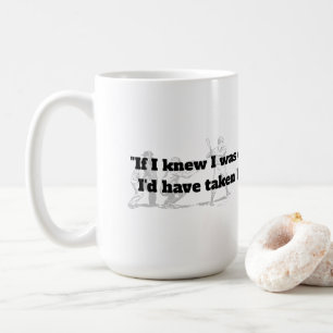 Taza De Café Mickey Mantle Cita Sobre Vivir Una Larga Vida