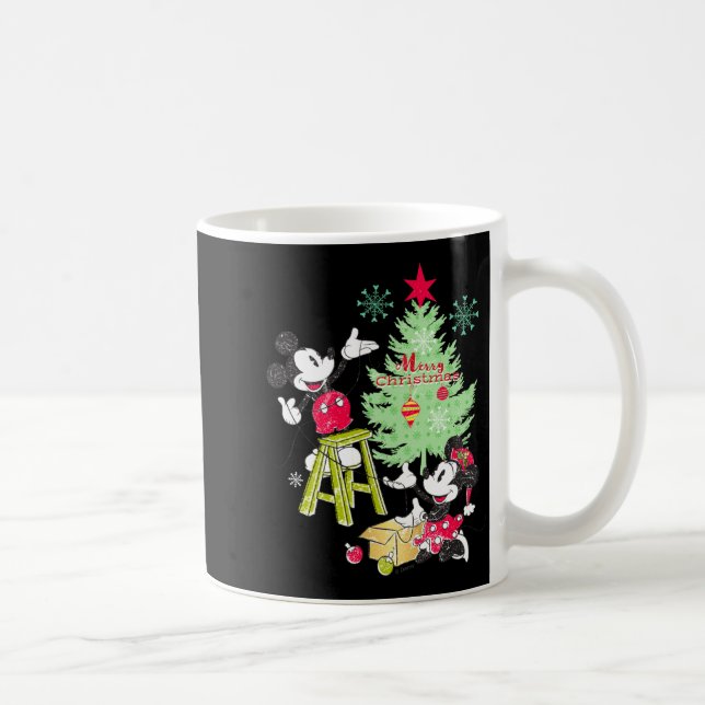 Taza De Café Mickey Minnie Clic Christmas Tree  (Derecha)