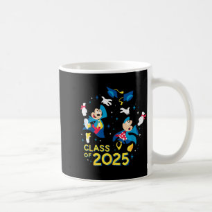 Taza De Café Mickey y Minnie Mouse graduación promoción 2025