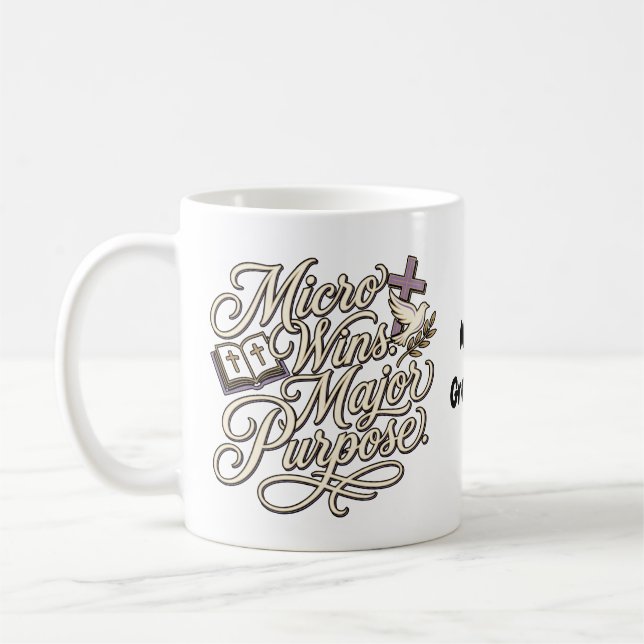 Taza De Café Micro Wins Propósito Principal Fe Inspiradora (Izquierda)