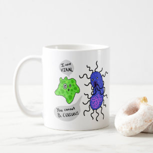 Taza De Café Microbios Virales