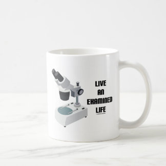 Taza De Café Microscopio de compuestos de vida examinado en viv