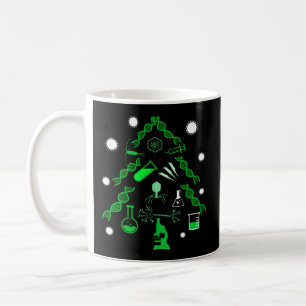Taza De Café Microscopio de virus de ADN de árbol de ciencias