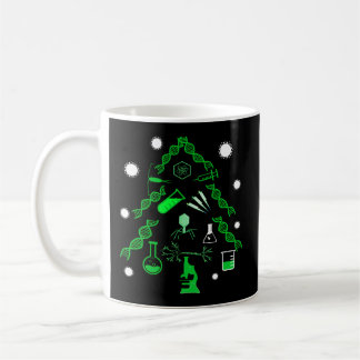 Taza De Café Microscopio de virus de ADN de árbol de ciencias