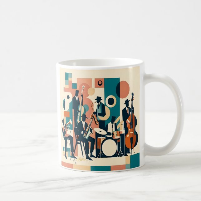 Taza De Café Mid Century Jazz Age Sextet (Derecha)