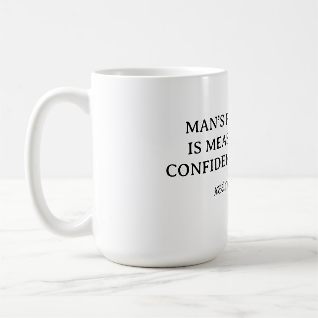 Taza De Café Midiendo Tu Fe (Izquierda)