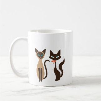 Taza De Café MidMod Cats Mug