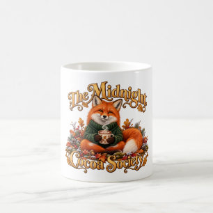 Taza De Café Midnight Cocoa Society Cozy Orange Fox