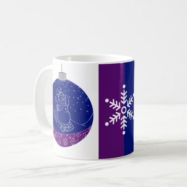 Taza De Café Midnight Snowman (Anverso izquierdo)