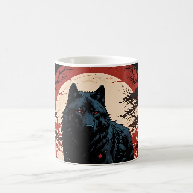 Taza De Café Midnight Wolfs Moon (Centro)