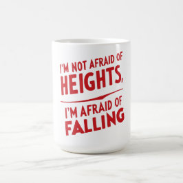 Taza De Café Miedo a la caída: Un diseño de tipografía