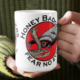 Taza De Café Miedo a la maldad Badia Miel Badger Arte Animal Ro