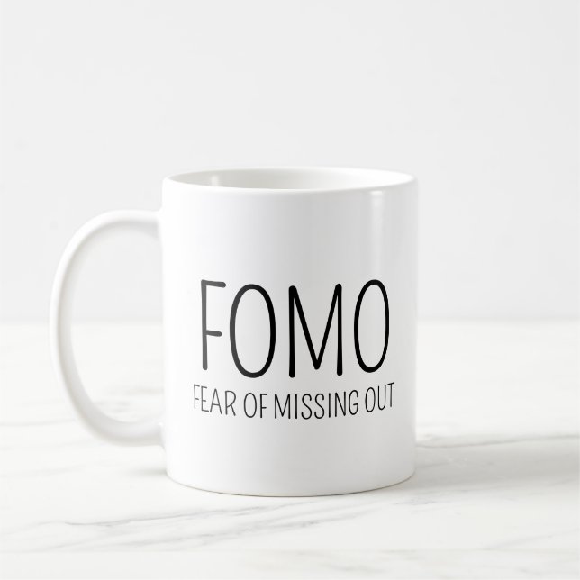 Taza De Café Miedo a Perderse Algo (Izquierda)