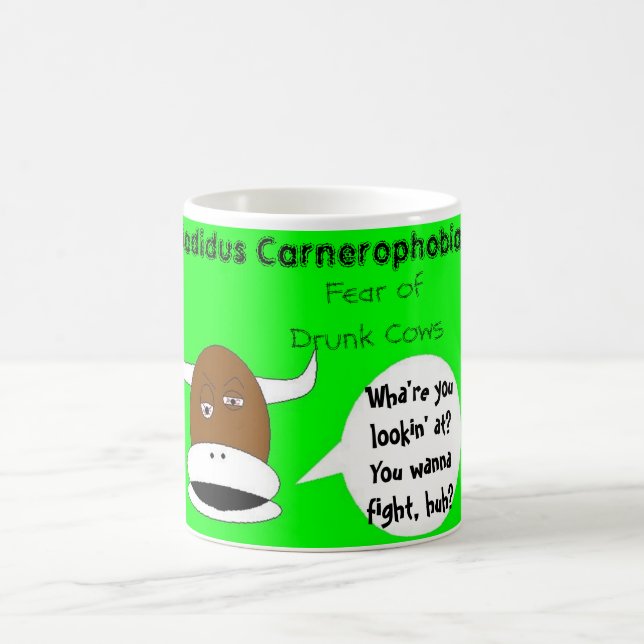 Taza De Café Miedo de vacas borrachas (Centro)