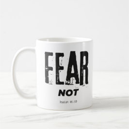 Taza De Café Miedo no Biblia Verse Café Mug