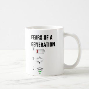 Taza De Café Miedos de una batería baja de la generación, ico