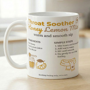 Taza De Café Miel Limón Receta de Consuelo para Sentirse Mejor