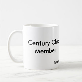 Taza De Café Miembro de club del siglo