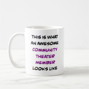 Taza De Café miembro de teatro comunitario, impresionante