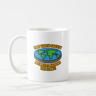 Taza De Café Miembros de la Sociedad de la Tierra Plana