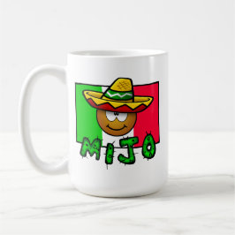 Taza De Café Mijo - Pequeña Niña Mexicana Cuidada Con Sombrero