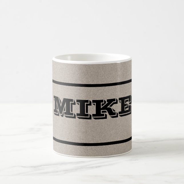 Taza De Café Mike Beige Mug (Centro)