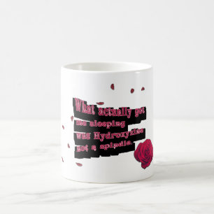 Taza De Café Mikitiez buenas noches redrose belleza divertido