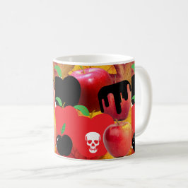 Taza De Café Mikitiez calavera roja veneno de manzana tóxica ve
