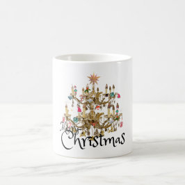 Taza De Café Mikitiez clásicas whitechristmas luz jollyholly