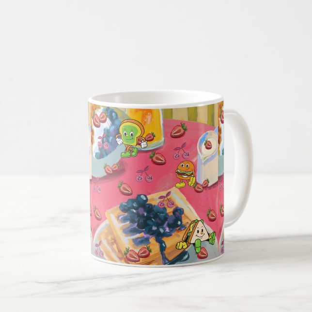 Taza De Café Mikitiez fresa yogert usaflag frutilla (Anverso derecho)