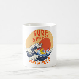 Taza De Café Mikitiez japanesewave verano surf animemanga