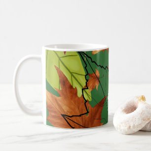 Taza De Café Mikitiez pisce la flor rosa de la naturaleza autoa