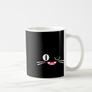 Taza De Café Miko Kuta Neko Gato Cosplay Glitch Videojuego Tech