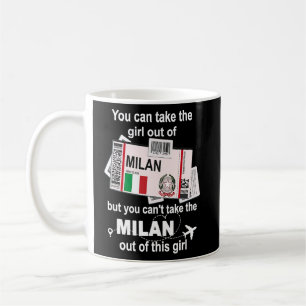 Taza De Café Milan Boarding Pass Milan Chica Milán