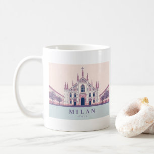 Taza De Café Milan Italia Duomo di Milano Pastel Travel