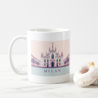 Taza De Café Milan Italia Duomo di Milano Pastel Travel