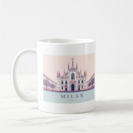 Taza De Café Milan Italia Duomo di Milano Pastel Travel