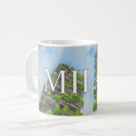 Taza De Café Milan verti forest Mug Modern Skyline Coffee cup 