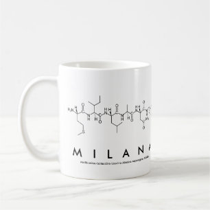 Taza De Café Milana peptide name mug