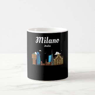 Taza De Café Milano Italia / Milán - Línea De La Ciudad De