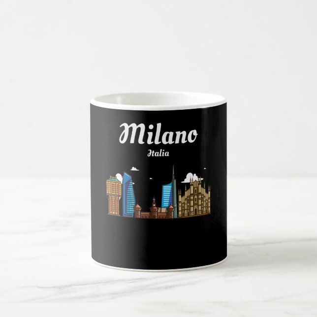 Taza De Café Milano Italia / Milán - Línea De La Ciudad De (Centro)
