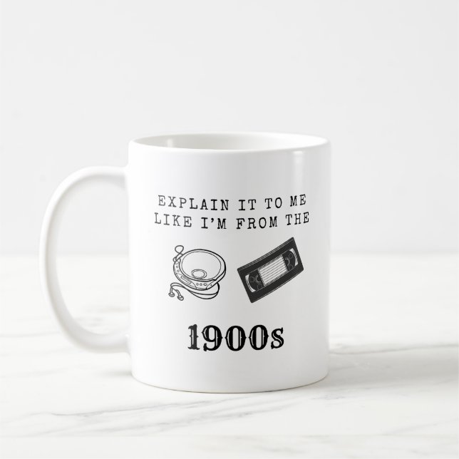 Taza De Café Milenés GenX Gracioso Regalo - Explíquenme (Izquierda)