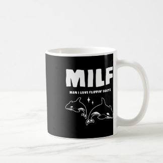 Taza De Café Milf Man I Love Flipping' Boats Funny Dolphin What
