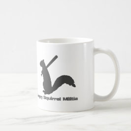 Taza De Café Milicia enojada de la ardilla