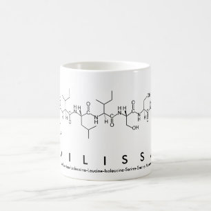 Taza De Café Milissa peptide name mug