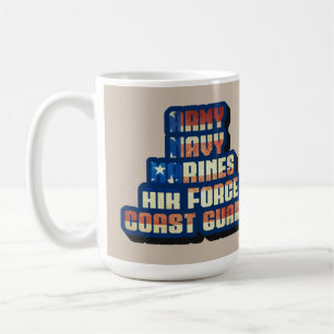 TAZA DE CAFÉ MILITAR DE EE. UU. - GRACIAS