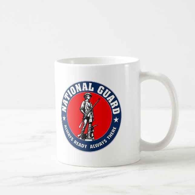 Taza De Café Militares del logotipo del Guardia Nacional del (Derecha)